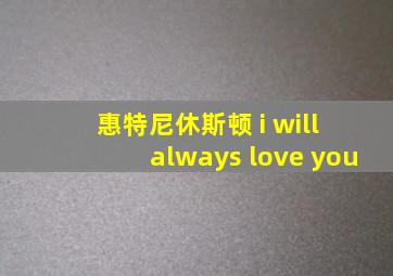 惠特尼休斯顿 i will always love you